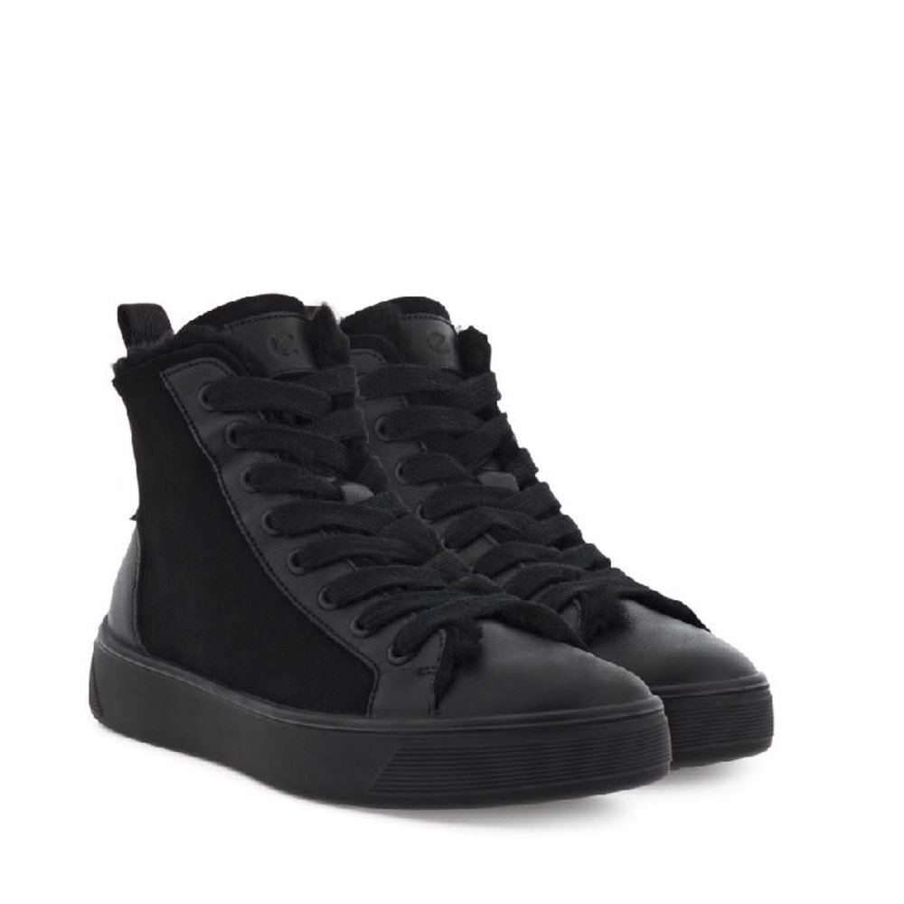 Ecco Women's Street Tray Fleece-lined Ankle Bootie